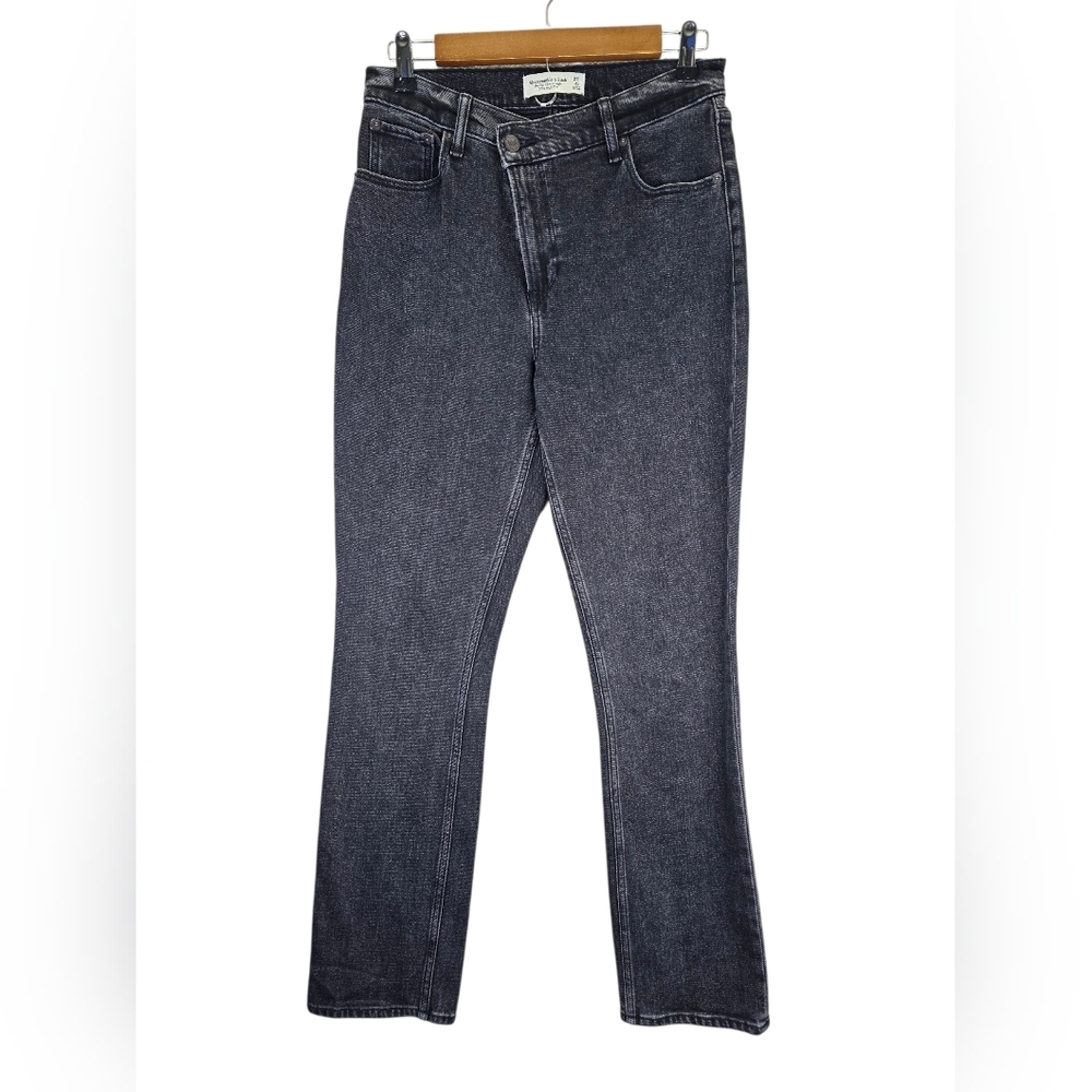 Abercrombie Fitch Jeans Womens 27/4 90s Slim Straight Ultra High Crossover Curve